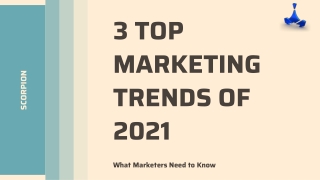 3 Top Marketing Trends of 2021