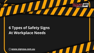 6 Types of Safety Signs At Workplace Needs