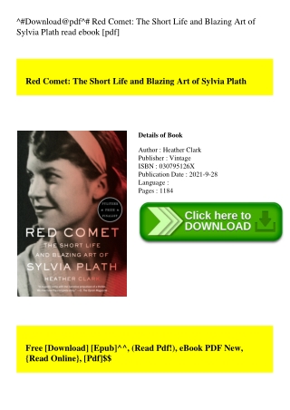 the red comet sylvia plath