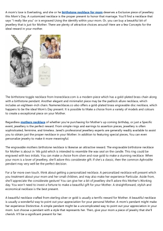 mother daughter necklace: A Simple Definition