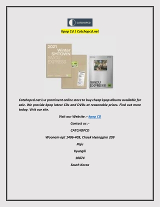 Kpop Cd  Catchopcd.net