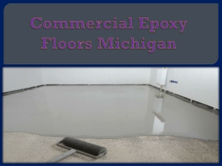 Commercial Epoxy Floors Michigan