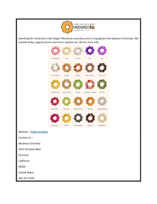 Boba Encinitas  Mochinut-encinitas.com
