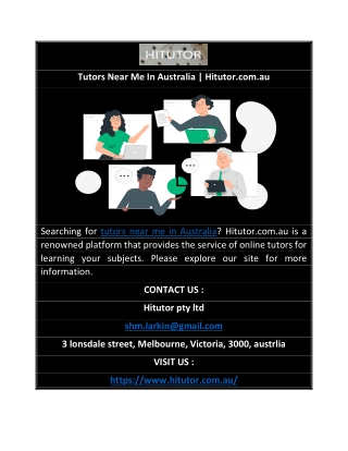 Tutors Near Me In Australia | Hitutor.com.au