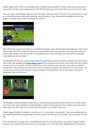 Dream League Soccer - A Free Online Football Game