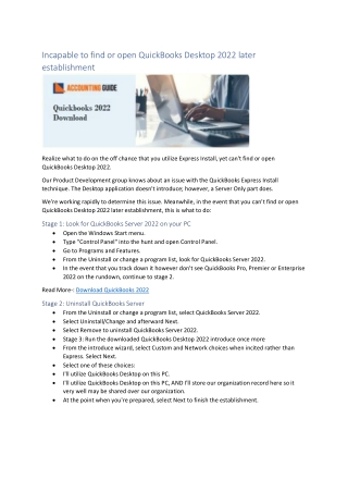 How to Download QuickBooks 2022