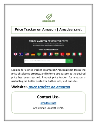 Price Tracker on Amazon | Amzdealz.net