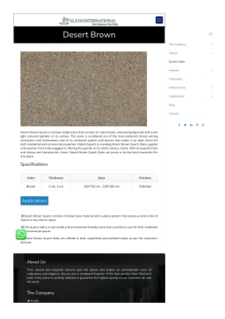 quartz surface manufacturer in india