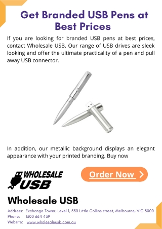 Get Branded USB Pens at Best Prices