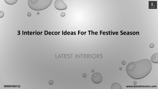 3 Interior Decor Ideas for the Festive Season 2022 (Consult Us) – Latest Interiors