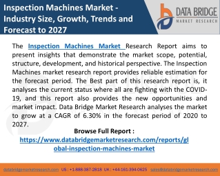 Global Inspection Machines Market - Industry Trends and Forecast to 2029