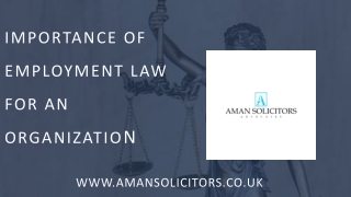 importance of employment law for an organization