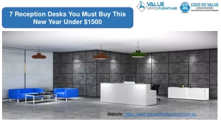 7 Reception Desks You Must Buy This New Year Under $1500
