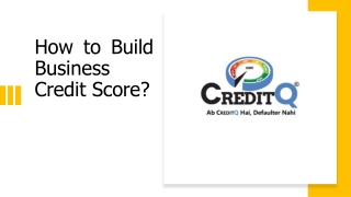 How to Build Business Credit Score