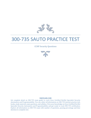 300-735 SAUTO Practice Test