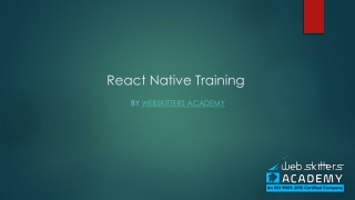 React Native Online Training