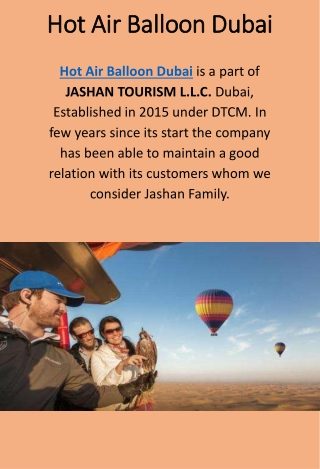 Hot Air Balloon Ride in Dubai