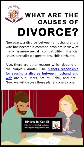 What are the causes of divorce
