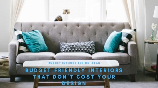 Budget Friendly Interiors that Don’t Cost Your Design