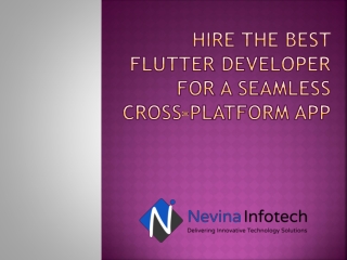 Hire the best flutter developer for a seamless cross-platform app