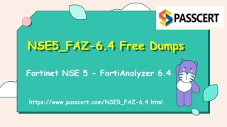 Fortinet NSE 5 - FortiAnalyzer 6.4 NSE5_FAZ-6.4 Dumps