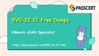 VMware vSAN Specialist 5V0-22.21 Dumps