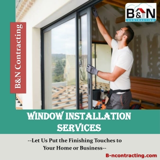 Window Installation Services