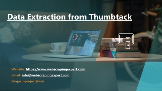 Data Extraction from Thumbtack