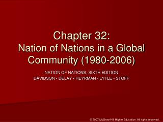 Chapter 32: Nation of Nations in a Global Community (1980-2006)