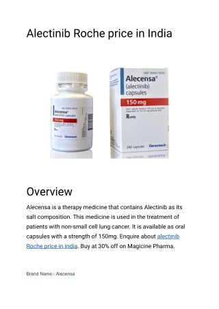Alectinib Roche price in India (2)
