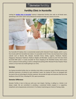 Fertility Clinic in Hurstville