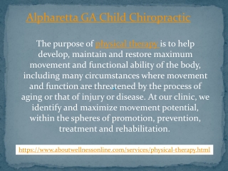 Alpharetta GA Child Chiropractic