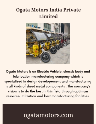 Best leading e rickshaw manufacturing companies