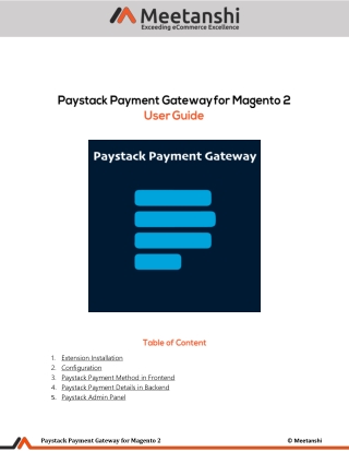 Magento 2 Paystack Payment Gateway