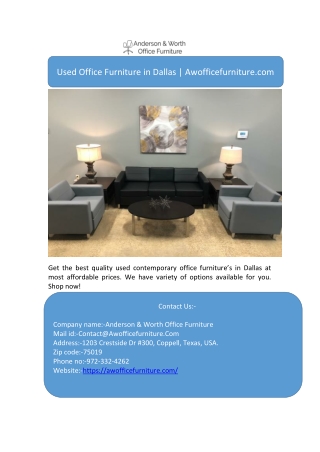Used Office Furniture in Dallas | Awofficefurniture.com