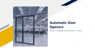 Automatic Door Openers