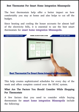 smart home integration & automation and home control systems in Minneapolis