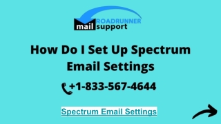 Set Up Spectrum Email Settings