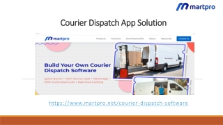 Courier Dispatch App Solution