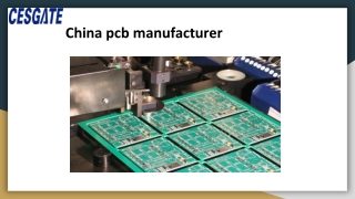 China pcb manufacturer