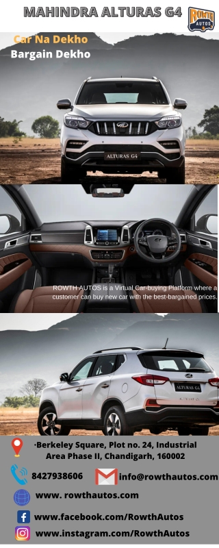 Mahindra Alturas G4-RowthAutos