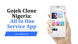 Gojek Clone Nigeria: All In One Service App