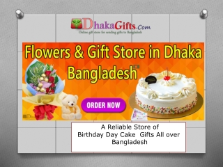 Send Birthday Flowers With Cake Dhaka