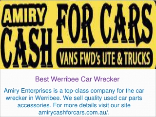 Best Werribee Car Wrecker