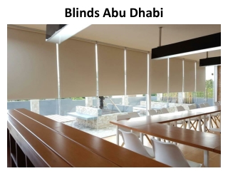Blinds Abu Dhabi