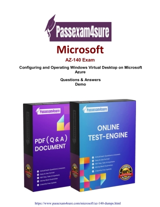 100% Free  Microsoft  AZ-140 Exam with Sample Questions | Verified By Experts