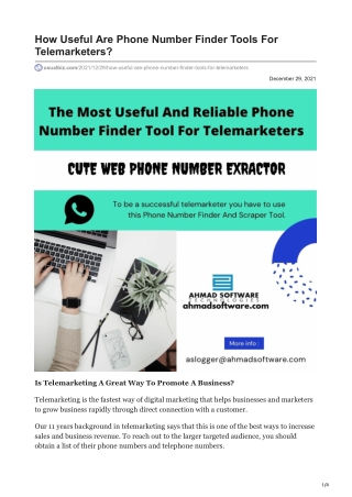 1How Useful Are Phone Number Finder Tools For Telemarketers
