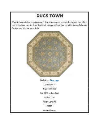 Blue Rugs  Rugstown.com