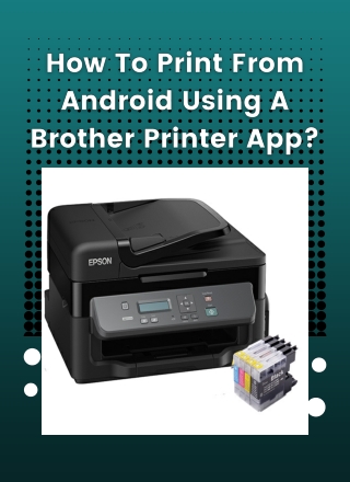 How to print from android using a brother printer app?