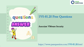 VCTA-SEC 2021 1V0-81.20 Practice Test Questions